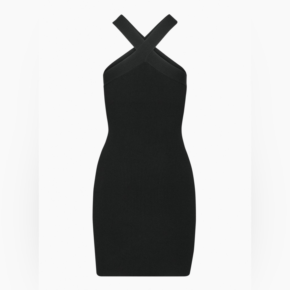 Aritzia Babaton Sculpt Knit Criss Cross Dress - Picture 3 of 12